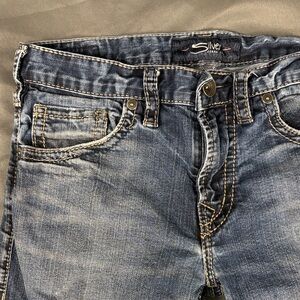 Silver Jeans Men's Eddie Dark Blue Slim Jeans 30x32